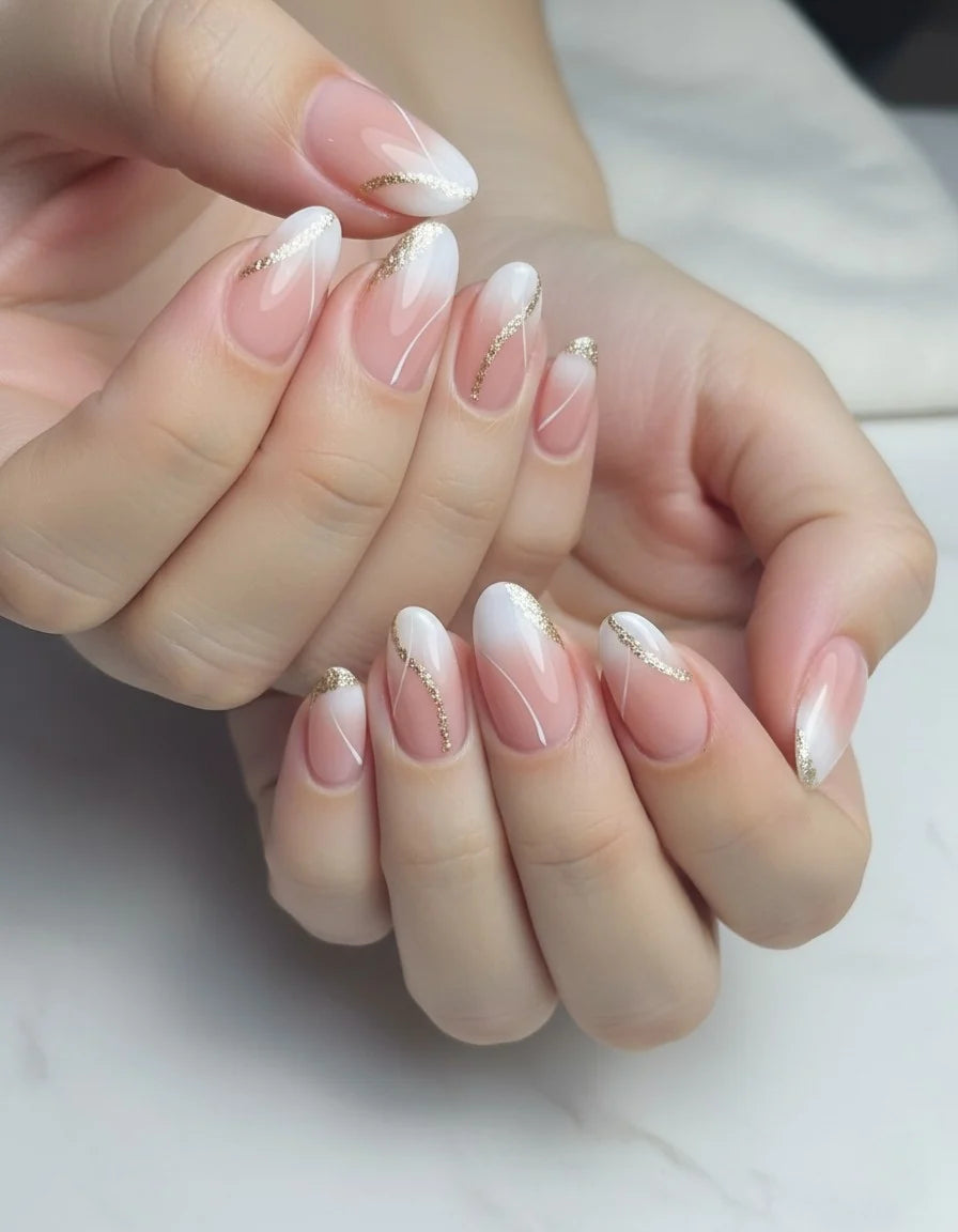 Gilded Wave Press-On Nails
