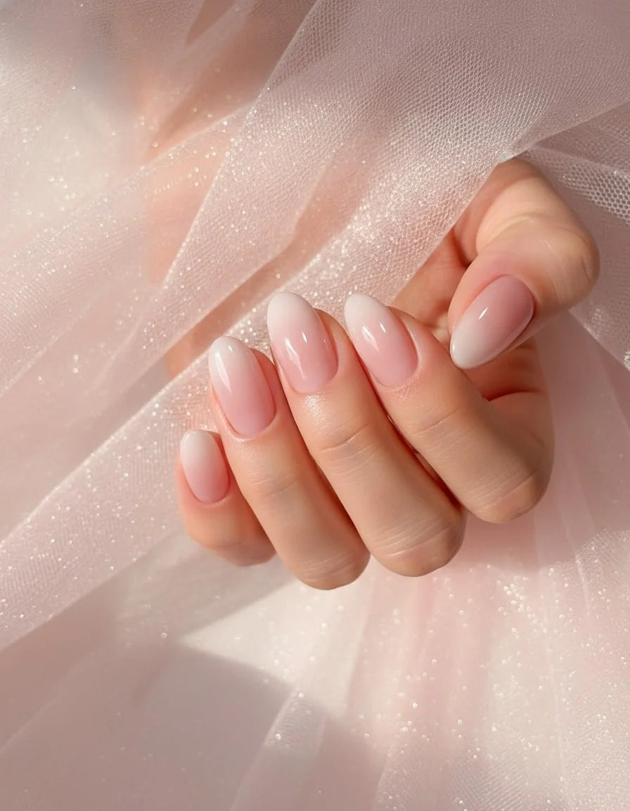 Milky Ombre Press-On Nails