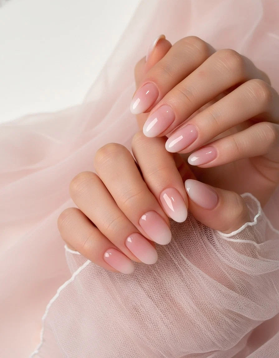 Milky Ombre Press-On Nails