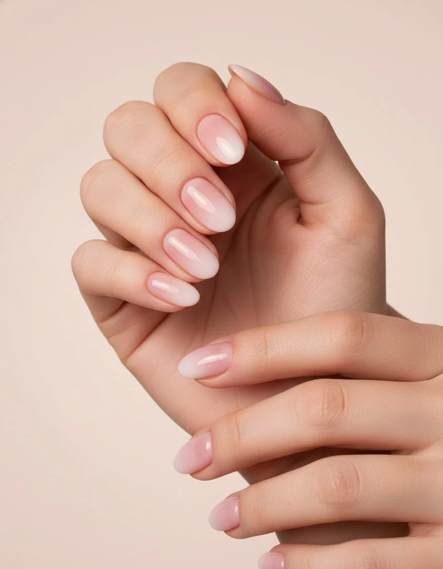 Milky Ombre Press-On Nails