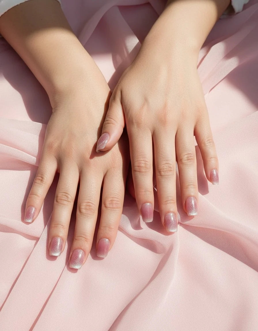 Blush Velvet Press-On Nails