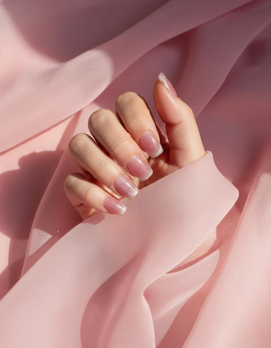 Blush Velvet Press-On Nails