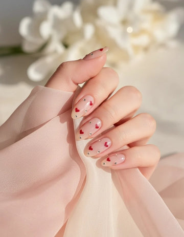 Ruby Heartlet Press-On Nails