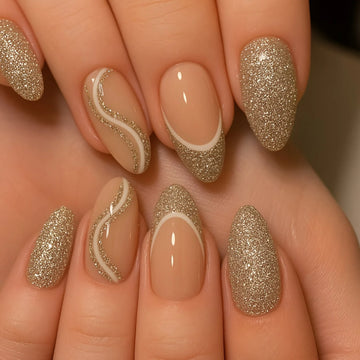 Gilded Wave Press-On Nails